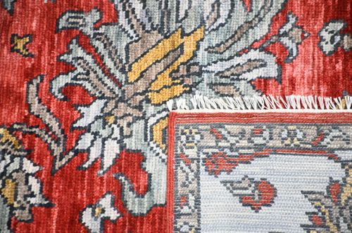 Hand Knotted Oushak Rug 8'1